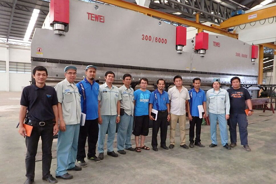 Thailand Light Pole Production Line Installation Finished